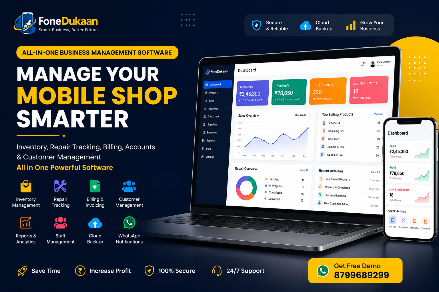 Fonedukaan Software Dashboard